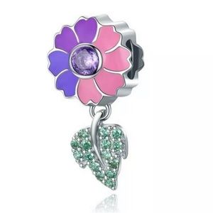Summer Hawaiian Flower Charm For Pandora